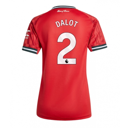 Billige Fotballdrakt Manchester United Diogo Dalot #2 Replika Hjemmedrakt Dame 2025-26 Kortermet Billige Fotballdrakt Manchester United Diogo Dalot #2 Replika Hjemmedrakt Dame 2025-26 Kortermet
